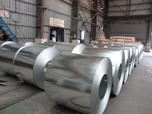 Regular Spangle Hot Rolled Dipped Galvanized Steel Coil 508mm / 610mm Inner Diameter